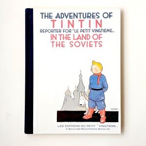 Vintage Tintin Book, Hardcover The Adventures of Tintin